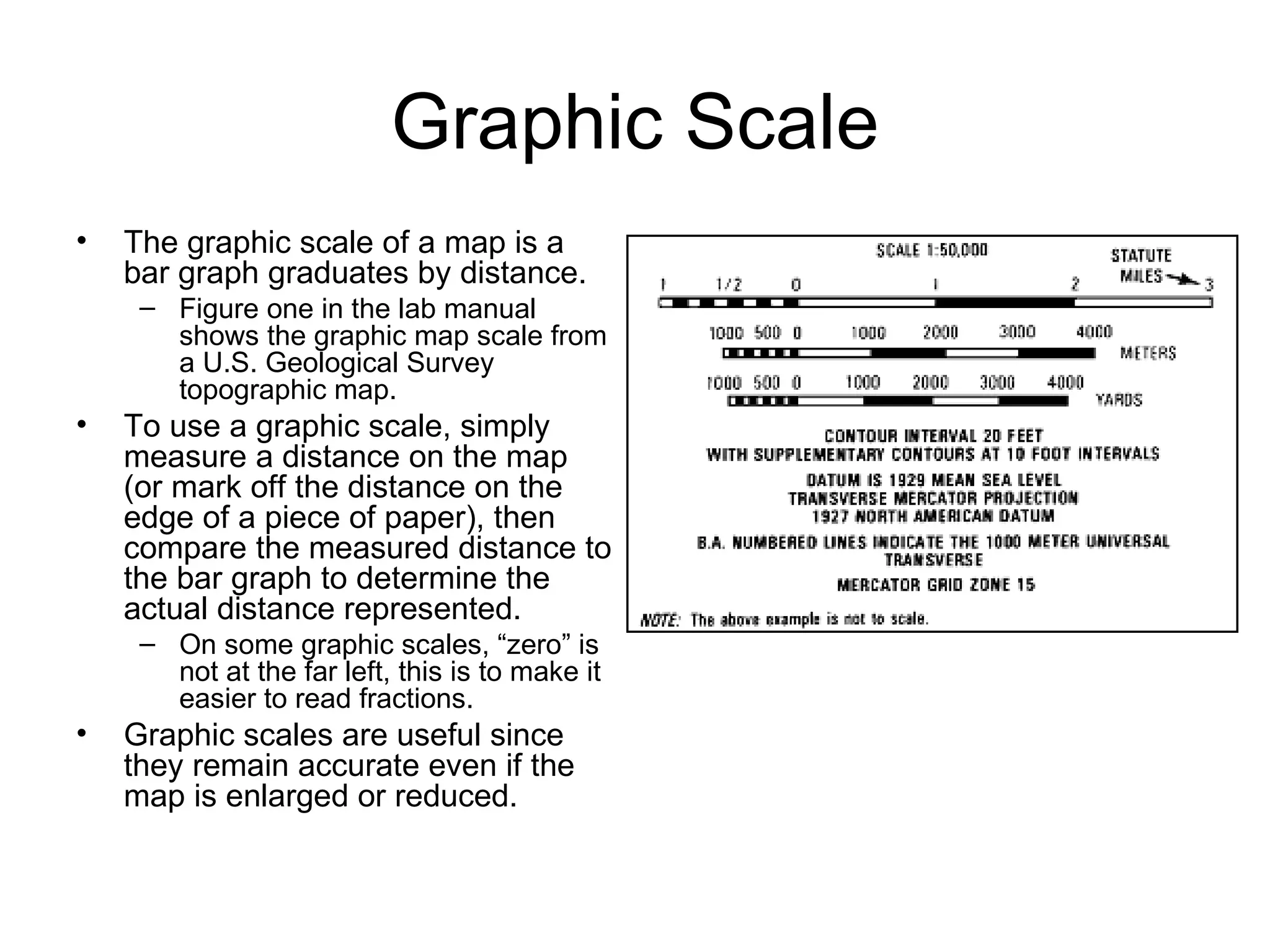 Map scale and projection