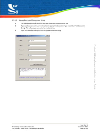 Map serverinstallation1.5.1