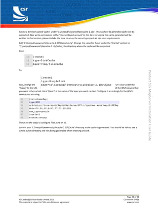 Map serverinstallation1.5.1