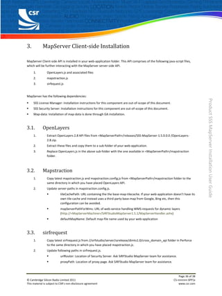 Map serverinstallation1.5.1