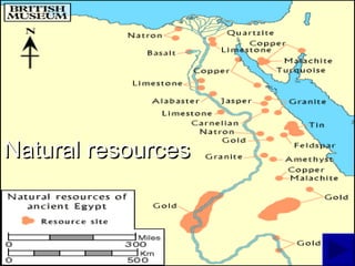 Egypt Natural Resources Map Maps Of Egypt