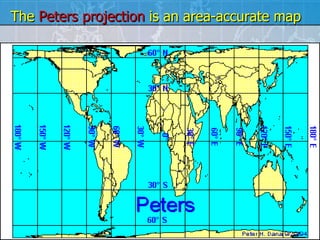 The  Peters projection  is an area-accurate map 