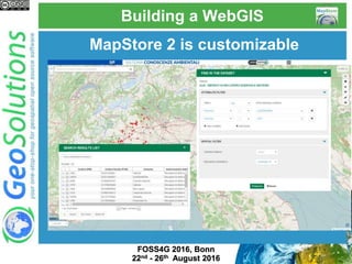Mapping with MapStore2
MapStore2 is mapping agnostic
Thanks ReactJS!
 