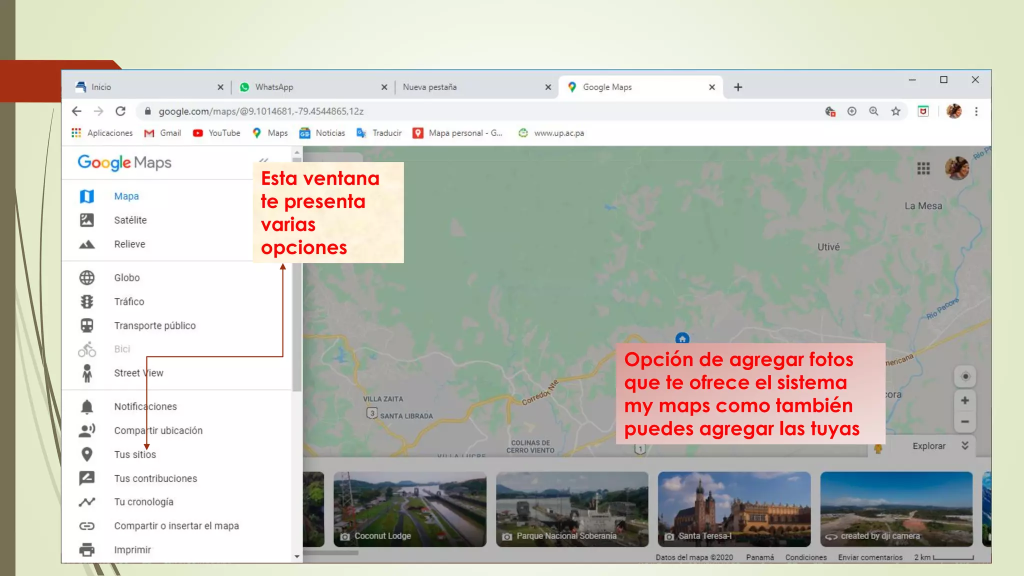 Map Virtual Program Maps y campus virtual up. MY MAPS APLICACION GRATIS DE GOOGLE | PPT