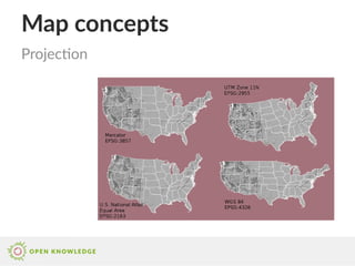 Map concepts
Projection
 