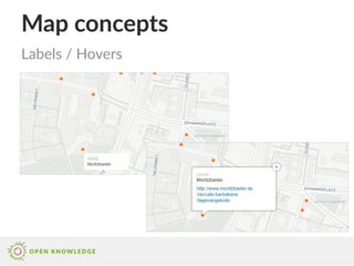 Map concepts
Labels / Hovers
 