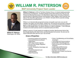 W R Patterson Map university services overview | PPT