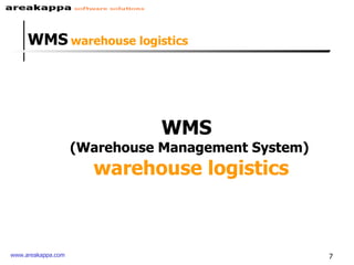 WMS   warehouse logistics WMS  (Warehouse Management System) warehouse logistics 