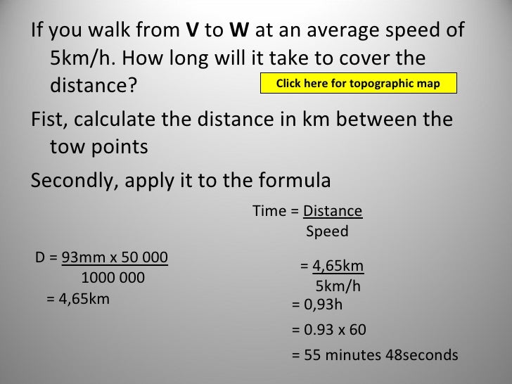 Mapwork calculations