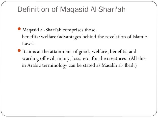 Maqasid As Shariah