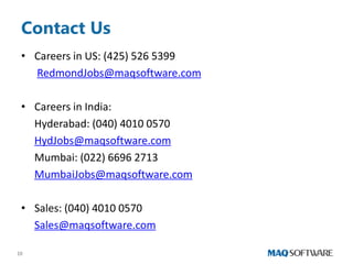 MAQ Software Overview | PDF