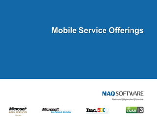 Mobile Service Offerings  