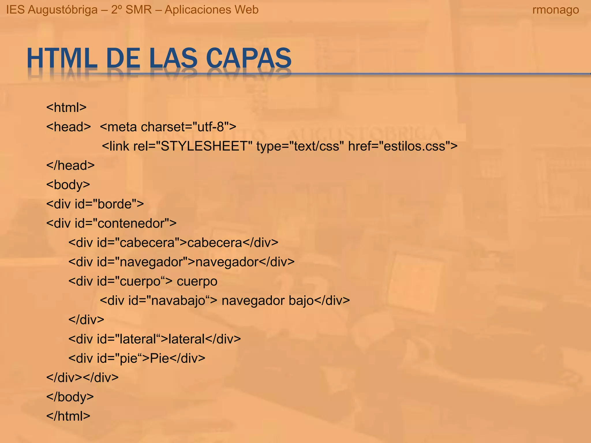 Maquetar pagina html con css | PPTX