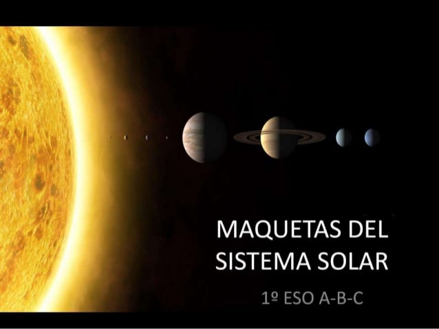 Maquetas Del Sistema Solar