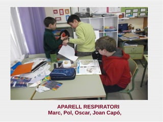 APARELL RESPIRATORI
Marc, Pol, Oscar, Joan Capó,
 