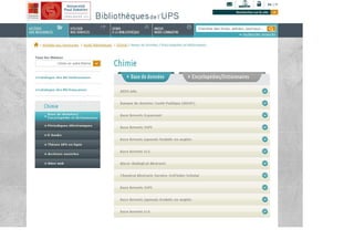 Maquette site web bibliothèques de l'ups(v10-)
