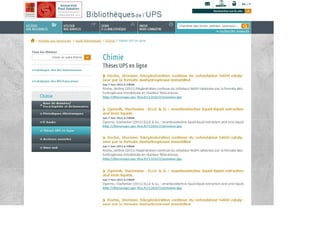 Maquette site web bibliothèques de l'ups(v10-)