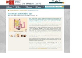 Maquette site web bibliothèques de l'ups(v10-)