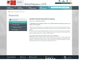 Maquette site web bibliothèques de l'ups(v10-)
