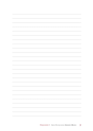 Maquiador 1 Arco Ocupacional Imagem e Belez a	 31
 