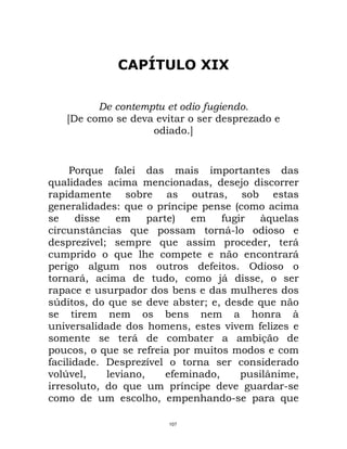 Maquiavel - O Principe