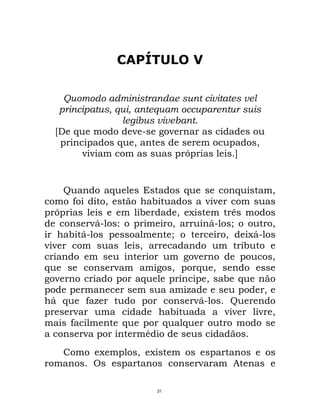 Maquiavel - O Principe