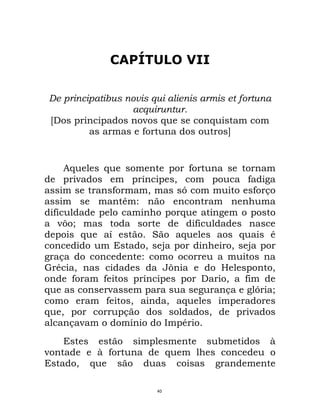 Maquiavel - O Principe