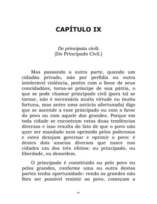 Maquiavel - O Principe