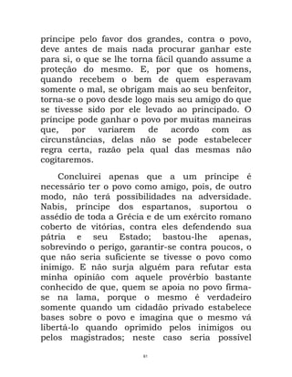 Maquiavel - O Principe