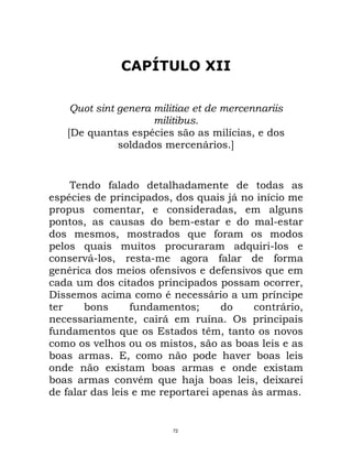 Maquiavel - O Principe