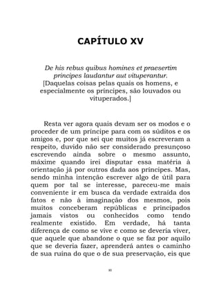 Maquiavel - O Principe