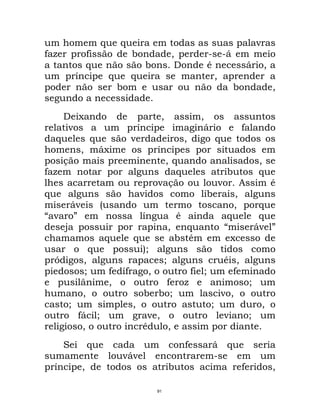 Maquiavel - O Principe