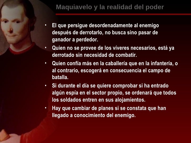 Maquiavelo y la realidad del poder