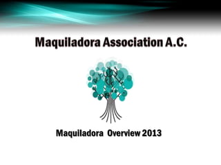 Maquiladora Overview 2013
 