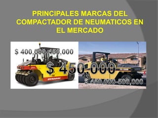 PRINCIPALES MARCAS DEL
COMPACTADOR DE NEUMATICOS EN
EL MERCADO
 