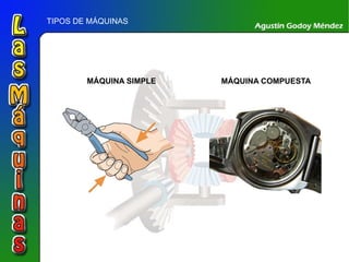 MÁQUINA SIMPLE MÁQUINA COMPUESTA TIPOS DE MÁQUINAS 