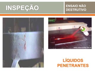 ENSAIO NÃO
DESTRUTIVO
LÍQUIDOS
PENETRANTES
www.calmecsolda.com.br
 