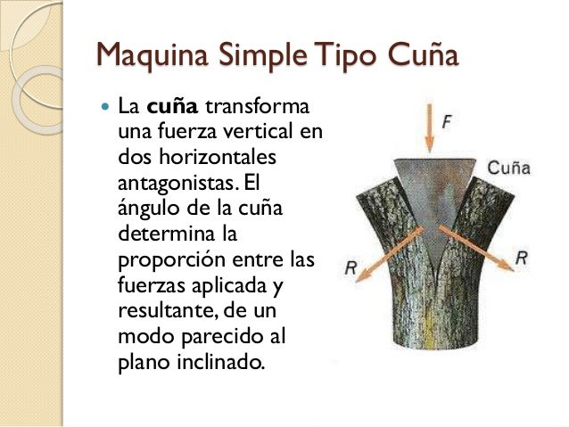 Que Es La Cuña Maquina Simple