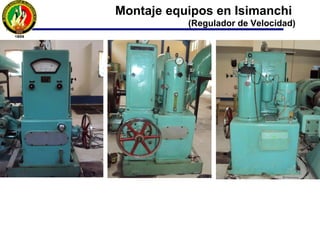 Alternador acoplado a la red
Lámparas de
sincronización
 