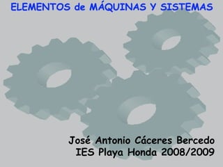 José Antonio Cáceres Bercedo IES Playa Honda 2008/2009 