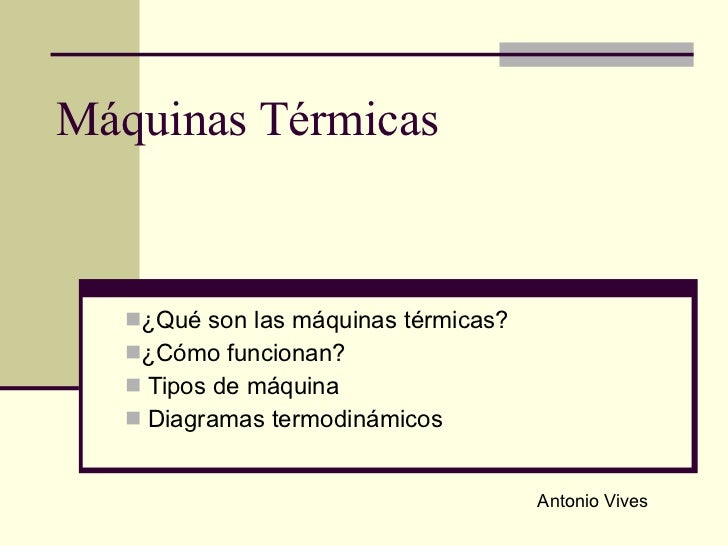 Maquinas Termicas