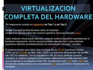  Emulación de un sistema no nativo.