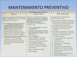 MANTENIMIENTO PREVENTIVO 