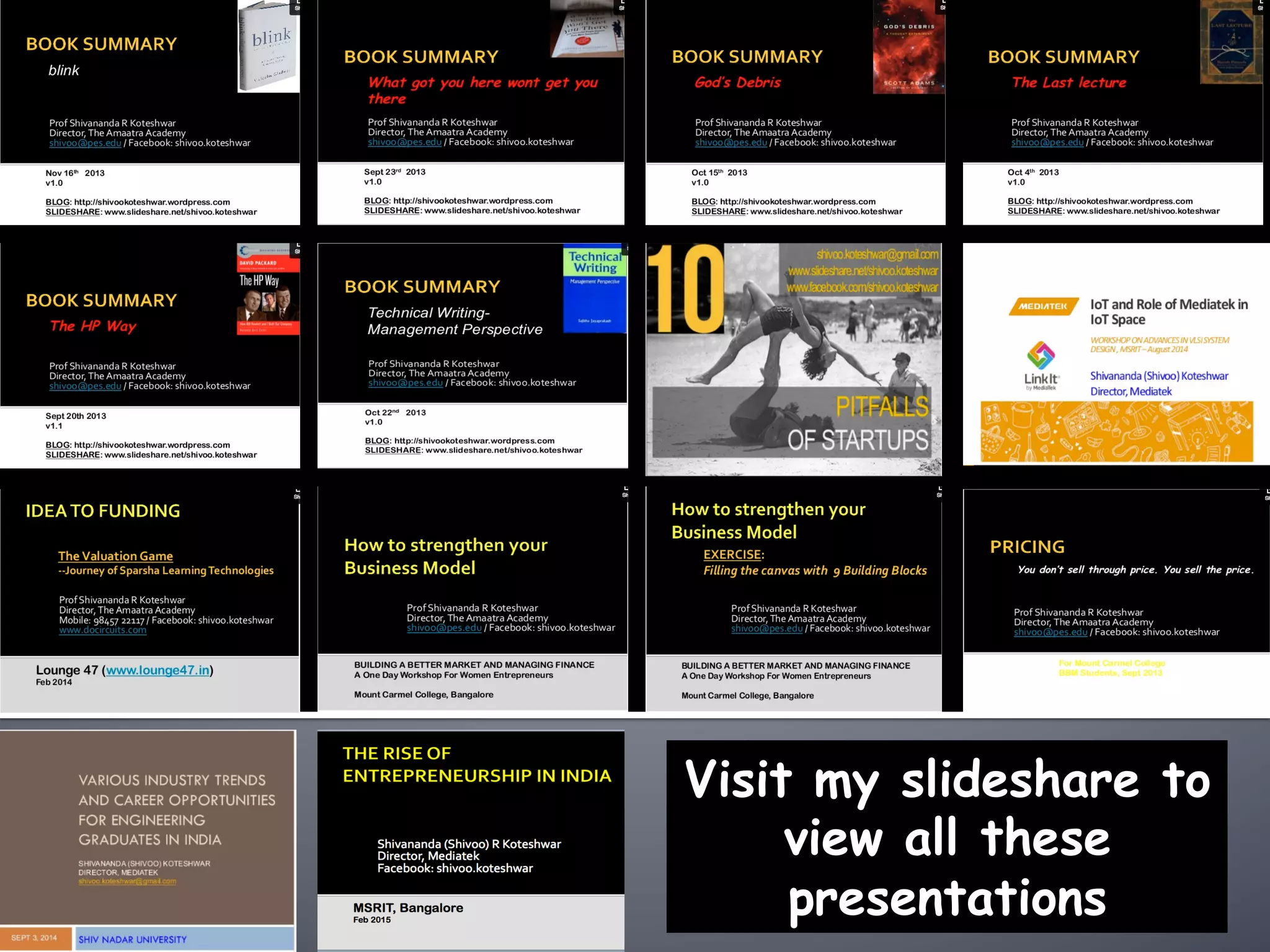 Visit my slideshare to
view all these
presentations
 
