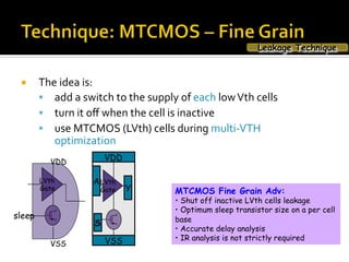 Advanced Low Power Techniques in Chip Design | PDF