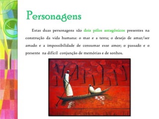 ResumoA mistura de raças é também indiciada pela mulata Luarmina, órfã de rara beleza, que se fixara nas praias do Índico à procura do fio que a conduziria ao seu destino. É esse chão de mestiçagem cultural que torna possível o sonho, elemento utópico que torna-se o eixo fundamental da narrativa: “Quando não somos nós a inventar o sonho, ele é que nos inventa a nós.”