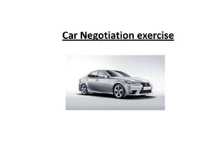 Car Negotiation exercise
 