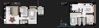 2 qts c/ suíte
69 m²
2 qts c/ suíte
68 m²
 