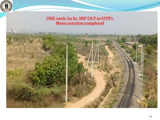 24
OHE work (in bt. SRP OCP to STPP),
Masts erection completed
 