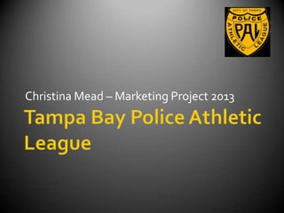 Christina Mead – Marketing Project 2013
 
